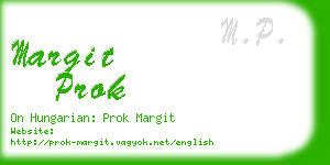 margit prok business card